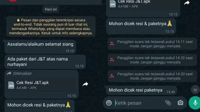 6 Chat Penipu Ingin Curi Data Pribadi, Modus Terbaru Undangan Nikah