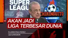 Berita video wawancara Presiden Real Madrid, Florentino Perez terkait berdirinya Liga Super Eropa