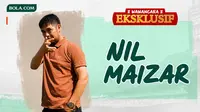 Wawancara eklusif bersama Pelatih Semen Padang FC, Nil Maizar. (Photo Nandang Permana/Graphic generated AI chatgpt)