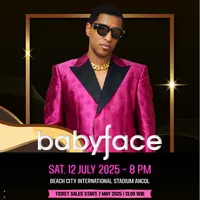 Babyface akan konser di Jakarta.