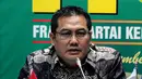 Ketua Fraksi PKB DPR Helmy Faishal Zaini saat konferensi pers mengenai pernyataan sikap Fraksi PKB atas kisruh DPR, Senayan, Jakarta, Kamis (13/11/2014) (Liputan6.com/Andrian M Tunay)