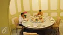 Suasana makan siang Presiden Joko Widodo dan Ketua Umum PBNU, Said Aqil Siradj di Istana Merdeka, Jakarta, Rabu (11/1). Pertemuan ini masih dalam rangka silaturahim kebangsaan yang dilakukan Presiden sejak akhir 2016 lalu. (Liputan6.com/Angga Yuniar)