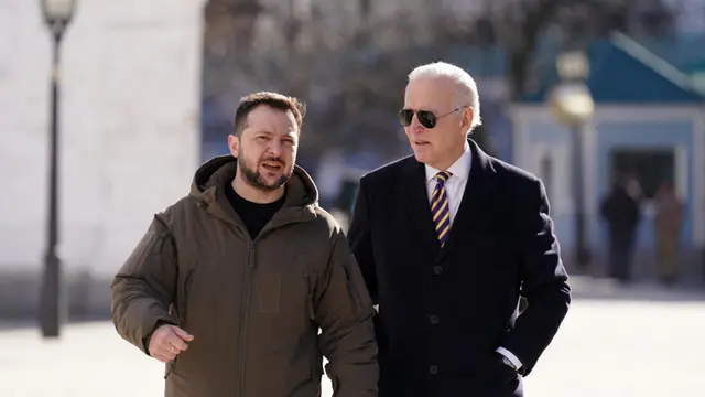 Presiden Amerika Serikat Joe Biden Kunjungi Ukraina