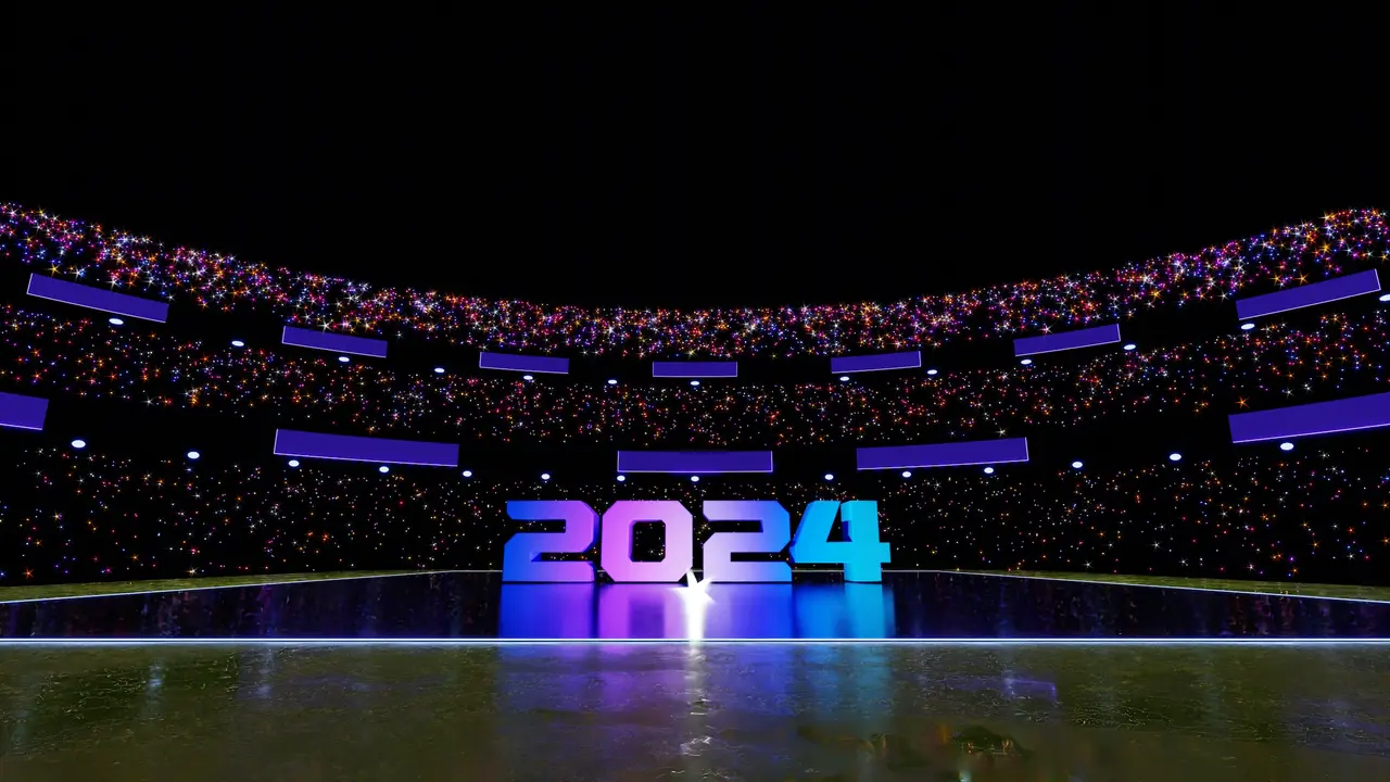 Ilustrasi Tahun Baru 2024