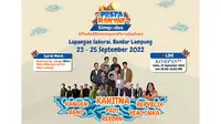 Pesta Rakyat Simpedes #PedeMemimpinPerubahan berlangsung di Lapangan Saburai, Bandar Lampung 23-25 September 2022.