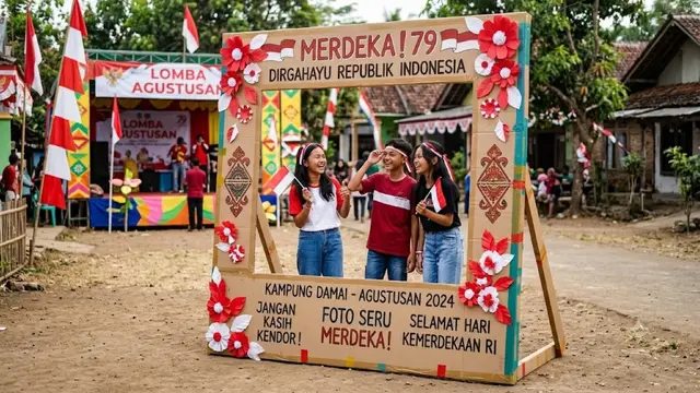 Ide Dekorasi Panggung Agustusan dari Kardus Bekas