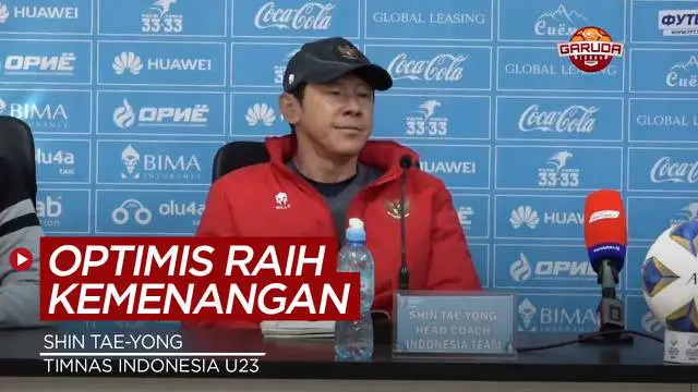 VIDEO: Shin Tae-yong Optimis Timnas Indonesia U-23 Raih Hasil Positif Lawan Australia U-23