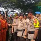 Kapolri Jendral Tito Karnavian dan Panglima TNI Marsekal Hadi Tjahjanto memimpin Apel Kesiapan Pasukan Pengamanan TPS dalam rangka Pemilu 2019.
