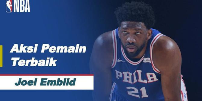 VIDEO: Aksi-Aksi Terbaik Bintang Philadelphia 76ers, Joel Embiid di NBA Playoffs Hari Ini