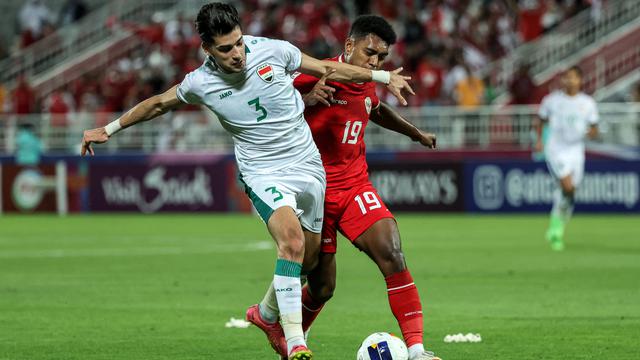 Timnas Indonesia U-23 versus Timnas Irak U-23 di Piala Asia U-23 2024.