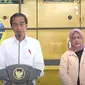 Presiden RI Joko Widodo (Jokowi) menyebut jalur kereta api Makassar-Parepare di Sulsel akan tersambung sampai ke Manado, Sulut. (Liputan6.com/ Dok Ist Sekretariat Presiden)