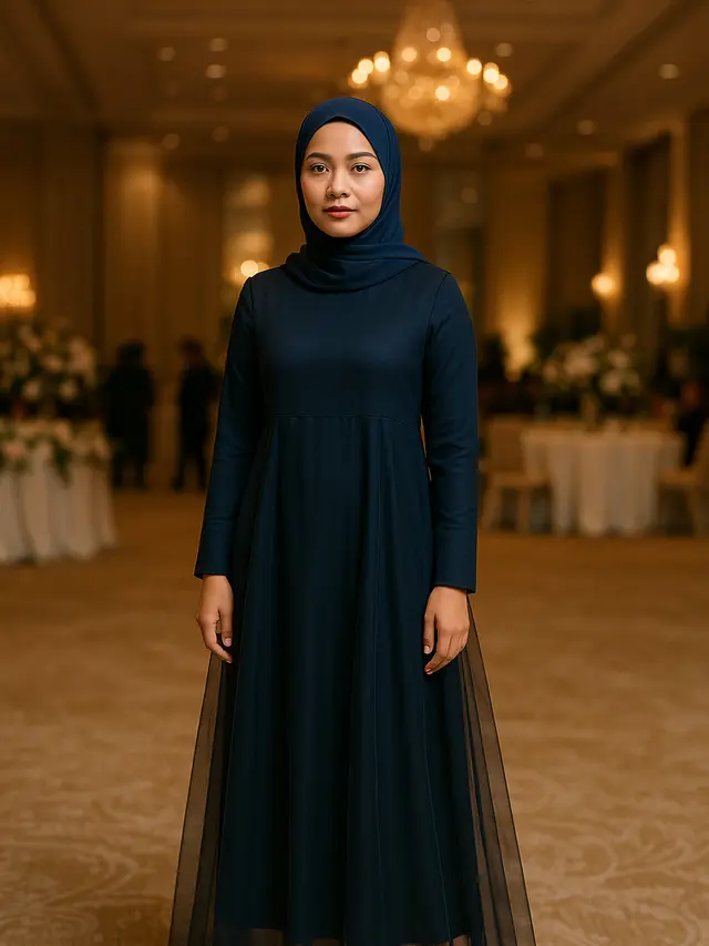 Model Gamis untuk Kondangan yang Bikin Penampilanmu Dikagumi Banyak Orang (Foto: ChatGPT)