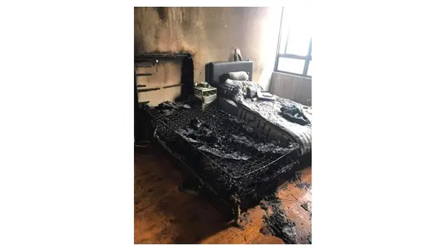 apartemen kebakaran