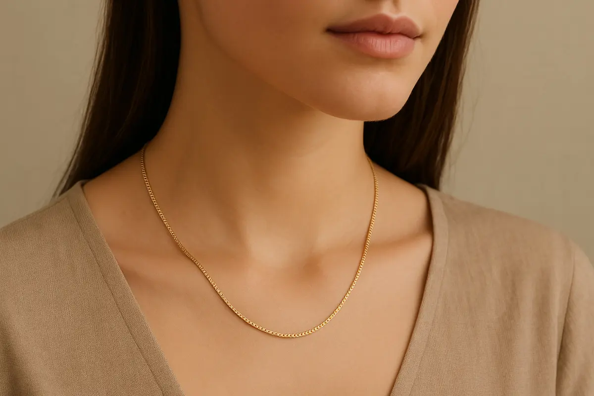 Model Kalung Emas /Ilustrasi gambar oleh AI