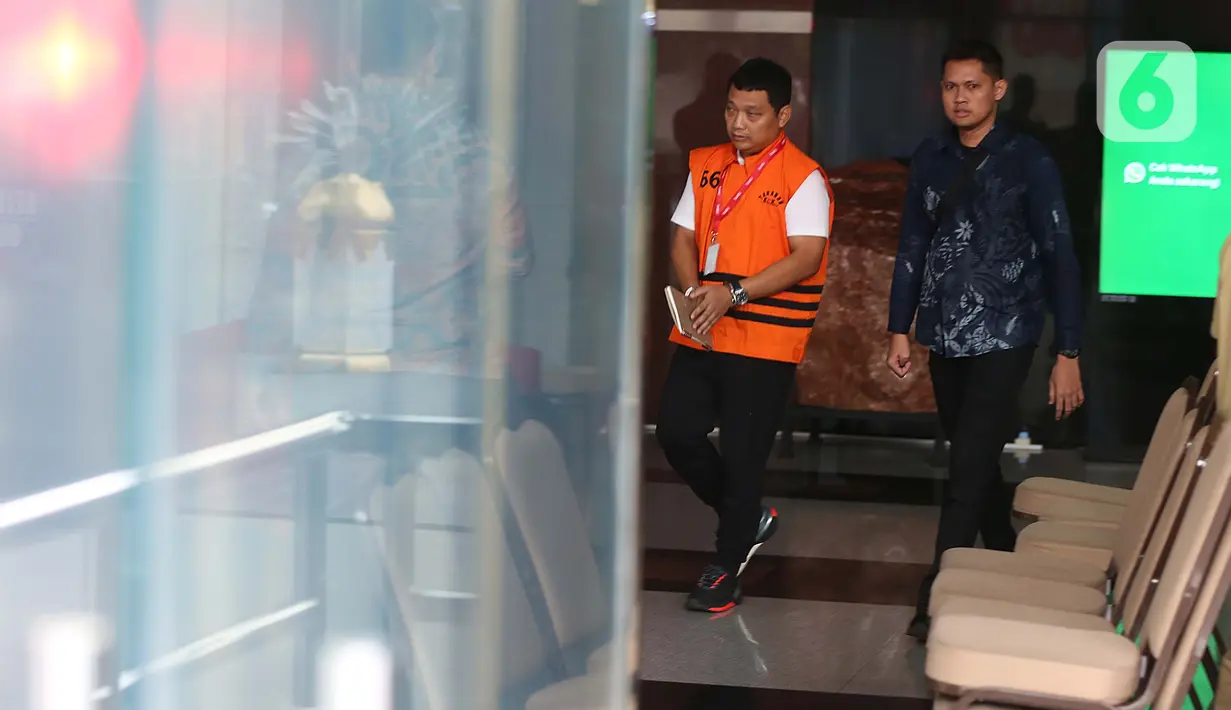 Irvian Bobby Mahendro Putro merupakan salah satu tersangka dugaan pemerasan pengurusan sertifikat Keselamatan dan Kesehatan Kerja (K3) di Kementerian Ketenagakerjaan (Kemnaker) Republik Indonesia. (Liputan6.com/Helmi Fithriansyah)