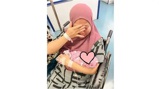 6 Potret Sedih Komika Musdalifah Kehilangan Satu Bayi Kembarnya, Minta Doa Terbaik