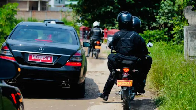 Seperti Ini Kondisi Ruas Jalan di Kabupaten Lampung Selatan saat Dilewati Presiden Jokowi