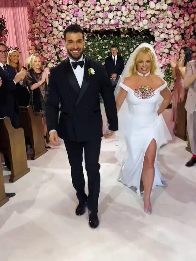 8 Potret Pernikahan Britney Spears dan Sam Asghari, Mewah Bak Negeri Dongeng