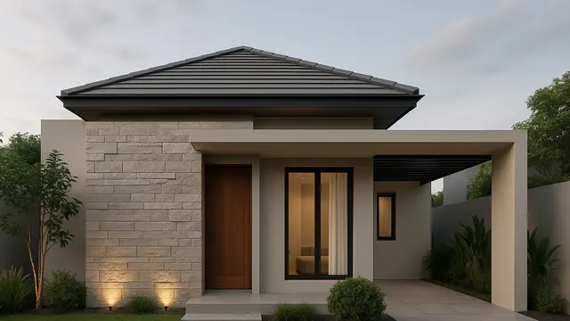 7 Model Rumah Kecil Sederhana Tapi Mewah 1 Lantai Terbaru 2025, Nyaman dan Elegan di Lahan Terbatas