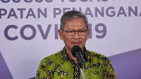 Juru Bicara Pemerintah untuk Penanganan COVID-19 Achmad Yurianto saat konferensi pers Corona di Graha BNPB, Jakarta, Rabu (24/6/2020). (Dok Badan Nasional Penanggulangan Bencana/BNPB)