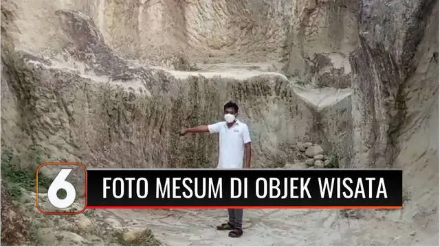 VIDEO: Viral Seorang Pria dan 2 Wanita Foto Mesum di Tempat Wisata Tebing Koja Banten