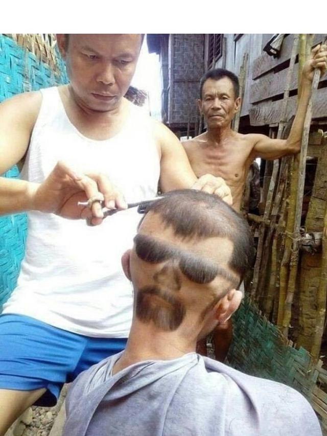Potongan Rambut Bentuk Wajah Ini Nyeleneh Abis, Bikin Gagal Fokus