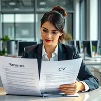 perbedaan resume dan cv ©Ilustrasi dibuat AI