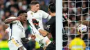 Pada babak kedua, serangan bertubi-tubi Real Madrid masih gencar ke gawang Rayo Vallecano. Namun, mereka tidak ada peluang yang benar-benar mengancam. (AP Photo/Manu Fernandez)