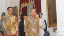 Pertemuan antara Jokowi dan Wang Yi dilakukan secara tertutup di Istana Merdeka, Jakarta, Senin (3/11/2014). (Liputan6.com/Herman Zakharia)