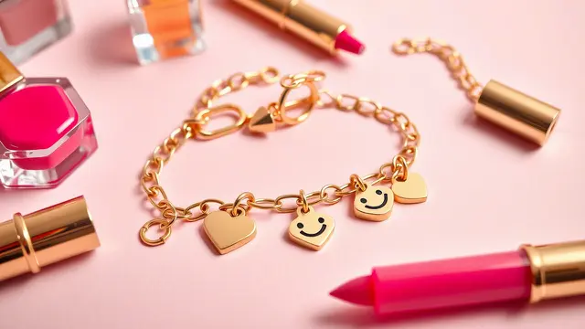 Paperclip Bracelet dengan Charm