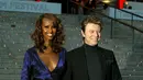 David Bowie dan Iman Abdulmajid, menikah sejak tahun 1992. (Bintang/EPA)