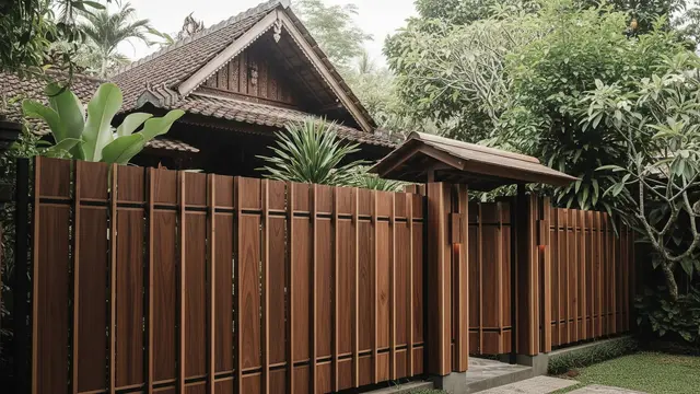 Inspirasi Pagar Rumah Kampung Tampak Mewah