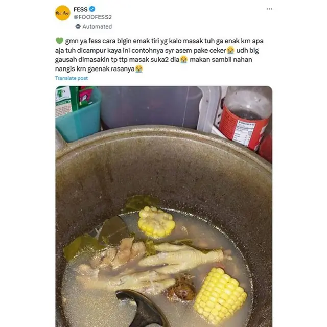 6 Potret Sayur Berkuah untuk Sahur Ini Bikin Tepuk Jidat, Jadi Enggak Selera