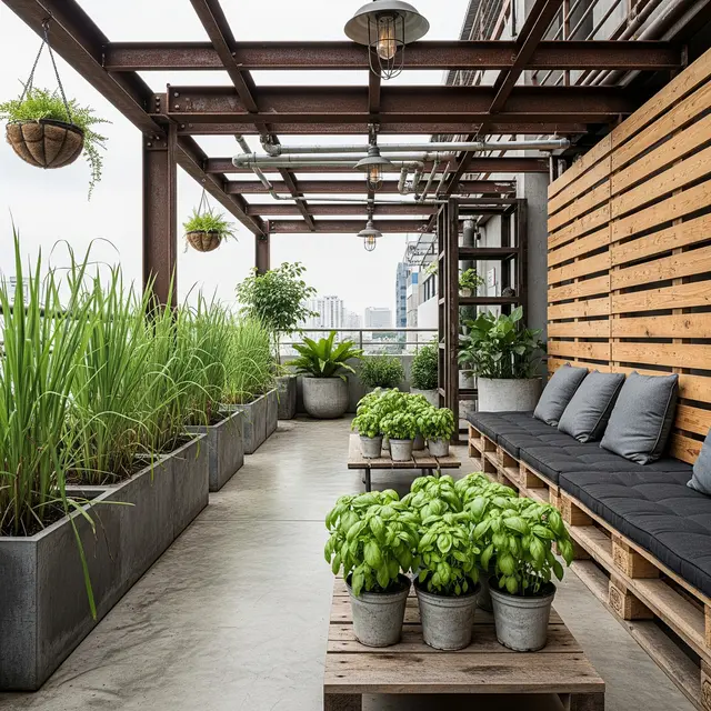 Teras Rumah dengan Tanaman Aromatik Pengusir Serangga (Image by Gemini AI)