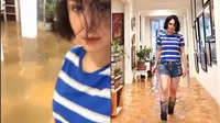 7 Gaya Yuni Shara saat Kebanjiran, Outfitnya Curi Perhatian  (sumber: Instagram.com/yunishara36)