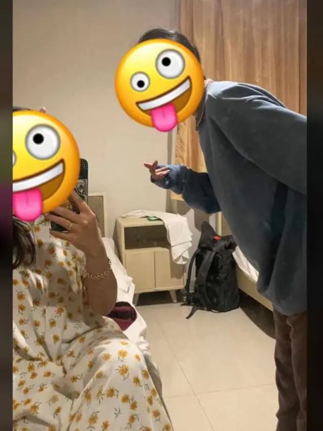 Foto cewek pakai baju putih motif bunga diduga Rachel Vennya. (Foto: Instagram @basiganih)