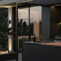 Dapur Minimalis Terletak di Belakang Rumah (Gambar oleh Gemini AI)