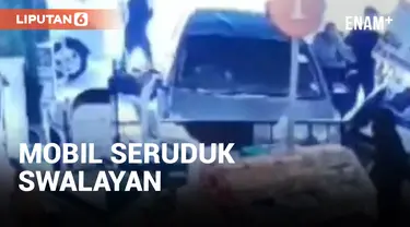 Sebuah Mobil Tabrak Swalayan di Duret Sawit, Ternyata Pengemudi Bocah SMP
