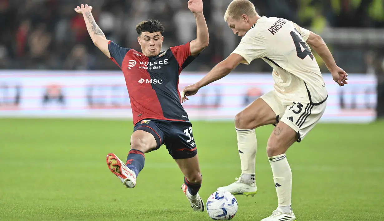 Pasukan Jose Mourinho kalah telak dari Genoa dengan skor 1-4. (Tano Pecoraro/LaPresse via AP)