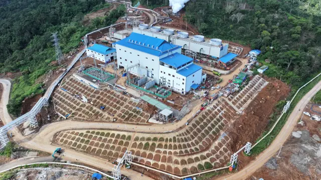 Pembangkit Listrik Tenaga Panas Bumi (PLTP) Lumut Balai Unit 2 di Kabupaten Muara Enim, Sumatera Selatan