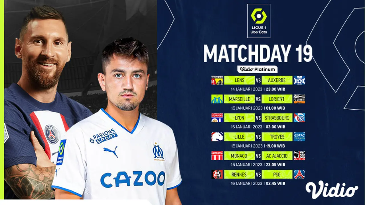 Live Streaming Ligue 1 Liga Prancis 2022/23 Week 19 di Vidio 14-19 Januari 2023 : PSG Vs Rennes