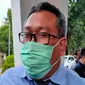 Kepala BI Cirebon Bakti Artanta mengajak pelaku UMKM untuk manfaatkan teknologi dalam berniaga ditengah pandemi covid-19 dan penerapan PSBB. Foto (Liputan6.com / Panji Prayitno)