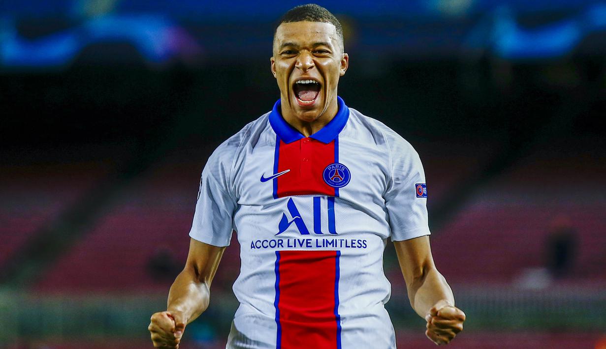 Kylian Mbappe - Bintang Paris Saint germain ini merupakan talenta muda dengan segudang prestasi. Kini pemain yang mengantarkan Prancis menjadi juara Piala Dunia 2018 itu memiliki pengikut di Instagram mencapai 47,7 juta followers. (AP/Joan Monfort)