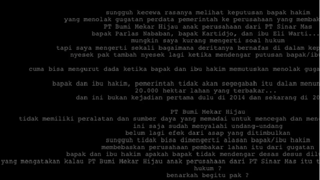 Situs PN Palembang Diretas Usai Vonis Bebas Pembakar Lahan