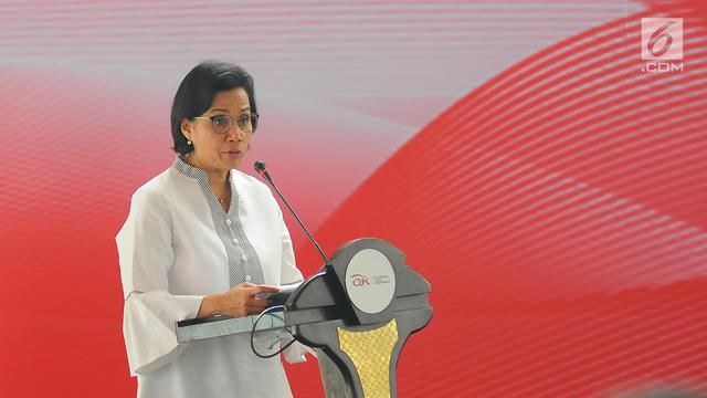 Sri Mulyani Letakkan Batu Pertama Pembangunan Indonesia Financial Center