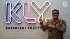 Direktur Utama PT Railink Heru Kuswanto saat berkunjung ke kantor Kapan Lagi Youniverse di Jakarta, Kamis (15/11). Kunjungan tersebut untuk bersilaturahmi dan melakukan wawancara seputar kereta bandara. (Liputan6.com/Johan Tallo)