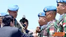 Citizen6, Lebanon: Penyematan medali dilaksanakan secara simbolis oleh FC UNIFIL didampingi Duta Besar Indonesia yang berkuasa penuh untuk Lebanon Drs. Dimas Samudro Rum kepada para Komandan jajaran Konga. (Pengirim: Badarudin Bakri).