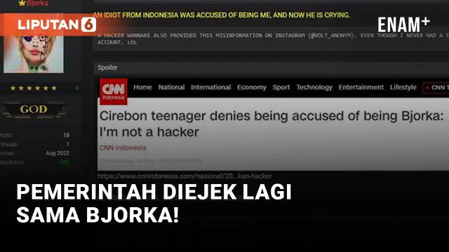 VIDEO: Bjorka Ejek Dark Tracer yang Jadi Sumber Pemerintah