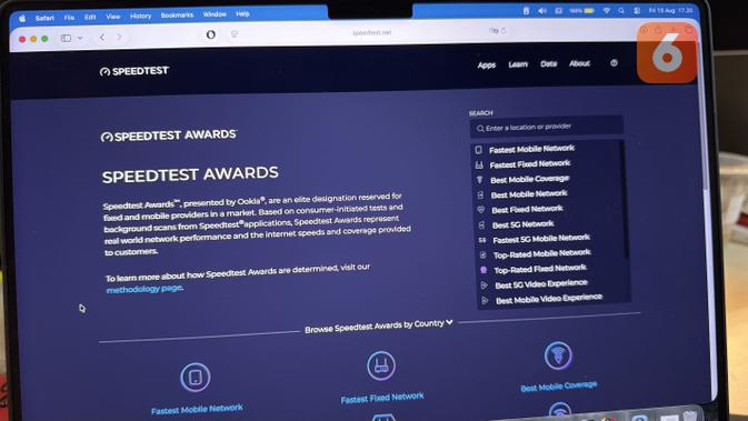 Inilah Jawara Internet Tercepat Indonesia Versi Ookla Speedtest Awards 2025