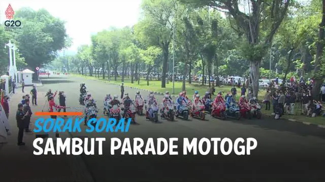 Pemandangan langka tampak di jalanan Ibu Kota Jakarta Rabu (16/3) pagi. Puluhan pembalap MotoGP konvoi melintasi jalanan protokol dari depan Istana Negara hingga Bundaran Hotel Indonesia.